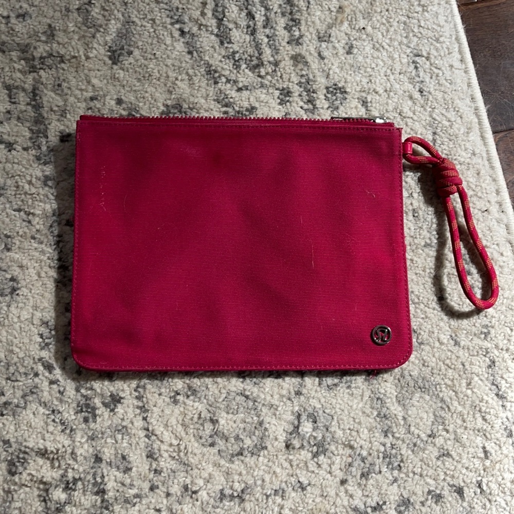 Lululemon Canvas Wristlet Bag